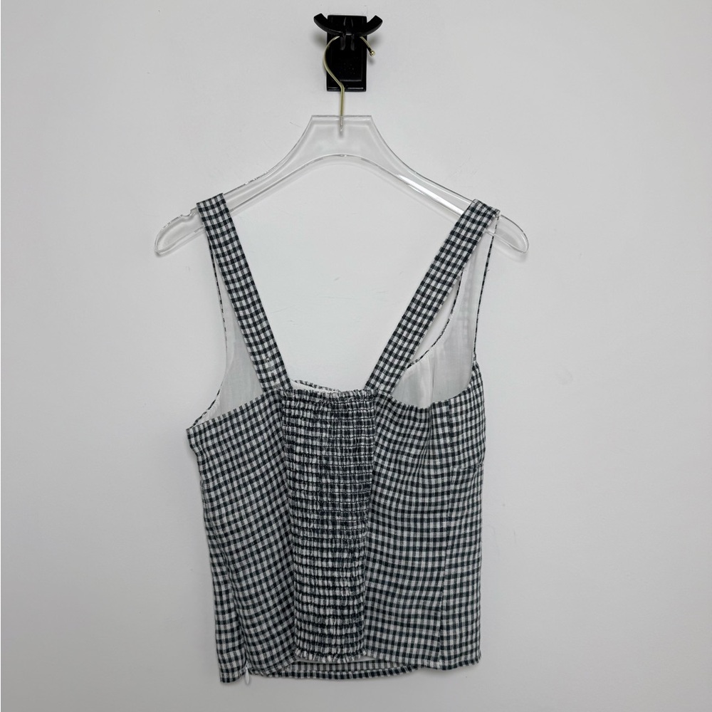 Reformation Gingham Balia Linen Top - Picture 3 of 7